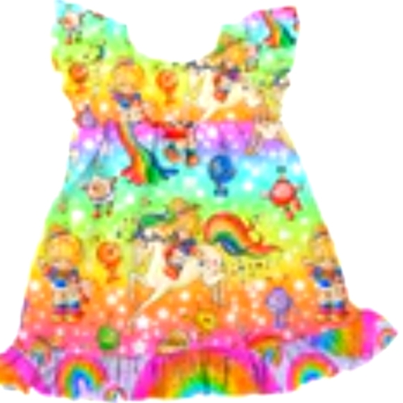 Rainbow bright bamboo dress - Picture 1 of 2